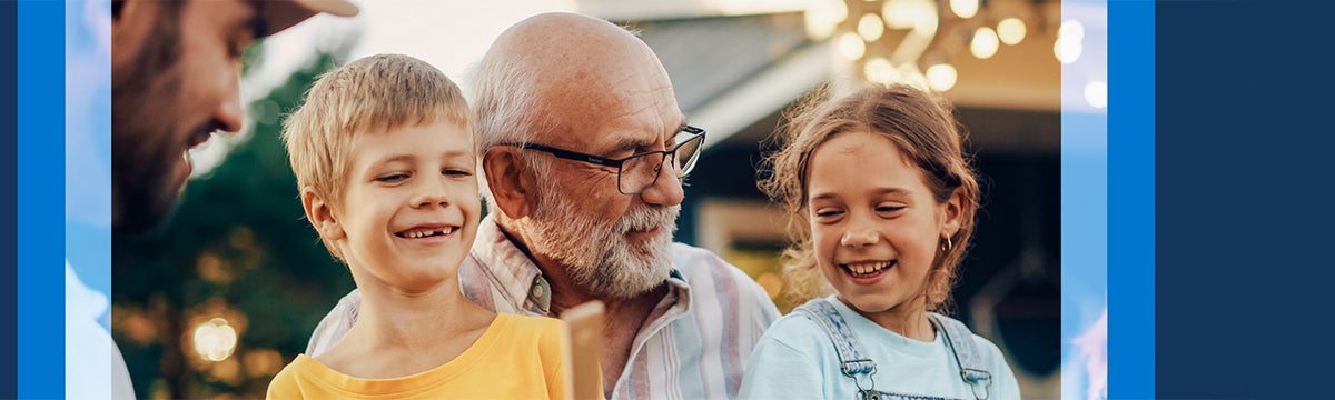 grandparent with grandkids