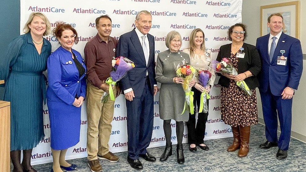 Award recipients, the gormley's and atlanticare leadership