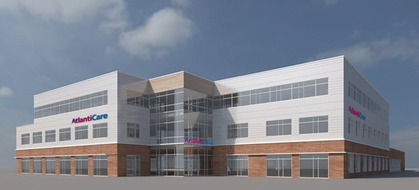 Artist rendering of the AtlantiCare Medical Arts Pavilion