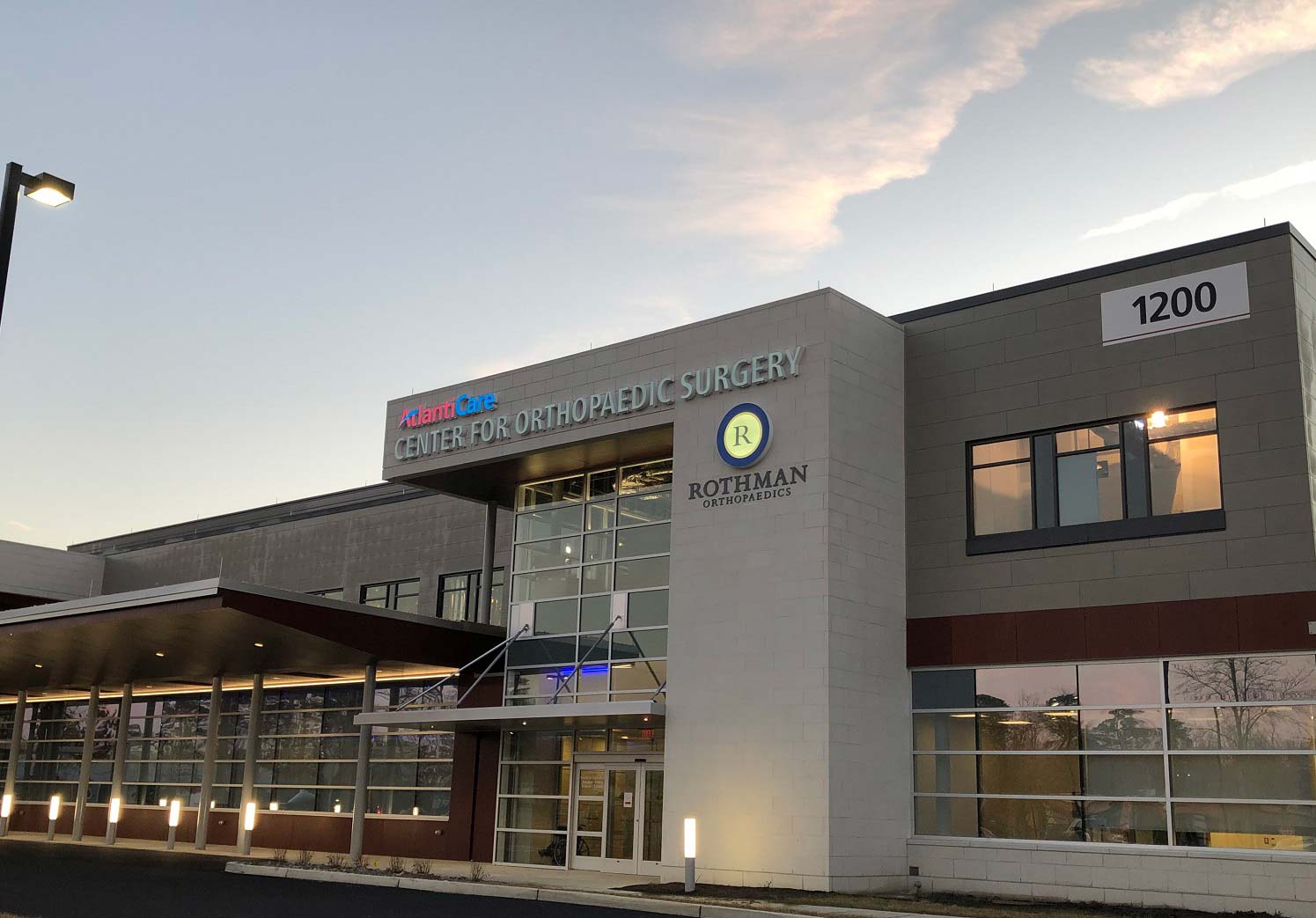 Exterior photo of AtlantiCare’s Center for Orthopaedic Surgery