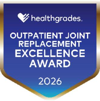 Recipient of the Healthgrades Outpatient Joint Replacement Excellence Award for 3 Years in a Row (2024-2026)