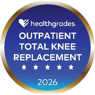 Five-Star Recipient for Outpatient Total Knee Replacement for 3 Years in a Row (2024-2026)